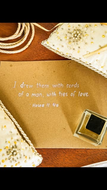 Good Fruit Initiative social post: I drew them with cords of a man, with ties of love. Hosea 11:4a.