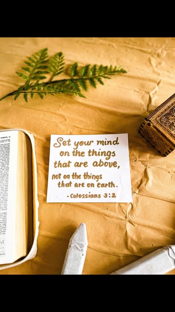 Good Fruit Initiative Instagram post: Set your mind on the things that are above, not on the things that are on the earth. Colossians 3:2.